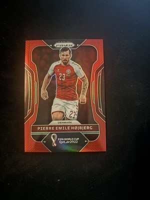 2022 Panini Prizm World Cup Qatar Pierre Emile Hojbjerg #75 Red /399