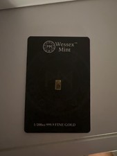 wessex mint 1/200th oz gold bar 999.9