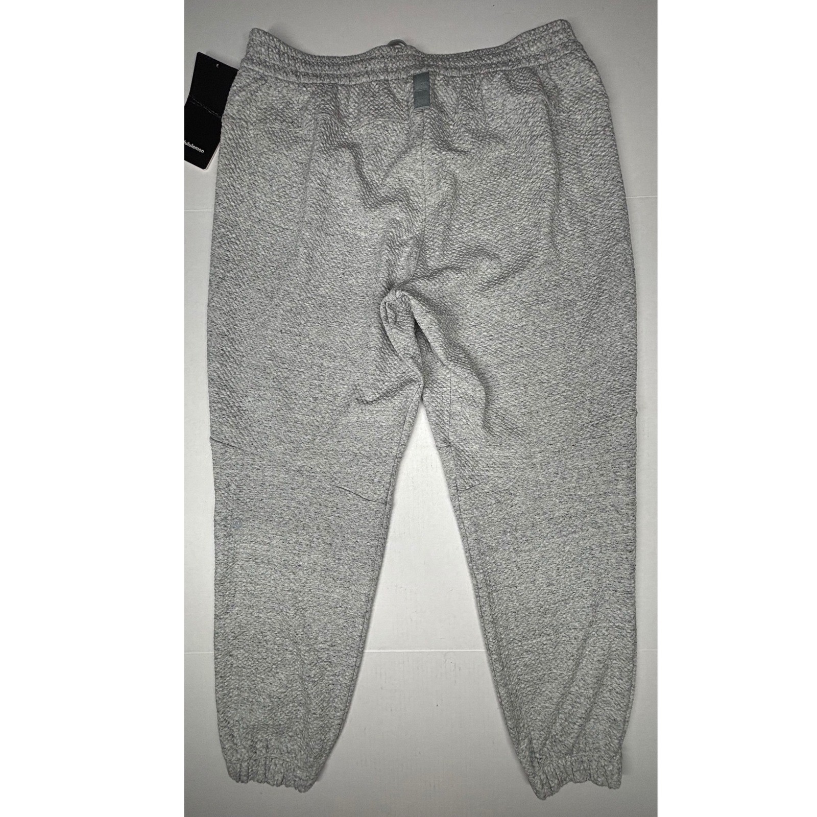 Lululemon Textured At Ease Double-Knit Cotton Jogger Mens XL Gray SOLD OUT NWT image 3