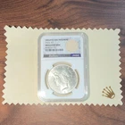 1923 Peace Dollar NGC Brilliant UNC Silver $1 Philadelphia Original Bag Fragment