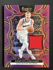 Kristaps Porzingis 2024-25 Panini Select Throwback Jersey Purple /99 #TM-POR