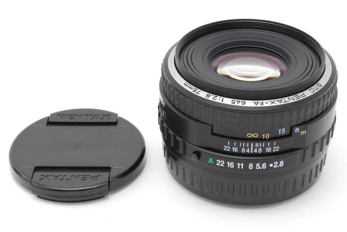 Unused w/Caps] SMC Pentax FA 645 75mm F2.8 AF Standard Lens for N