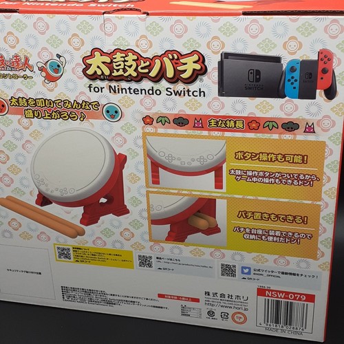 Taiko No Tatsujin Controller Tatakon Drum Bachi Nintendo Switch Hori Japan NEW - Photo 4/7