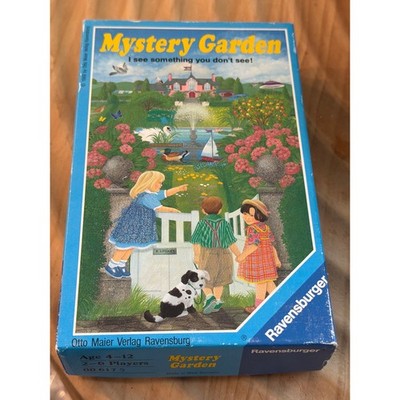 Vintage Ravensburger Mystery Garden Seek n' Find Guessing Game 1990s