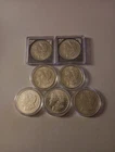 3-1921-P Morgan Silver Dollars + 2 1921-D + 1883-O + 1890-P Morgan BU Read Below
