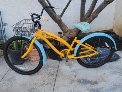 Rare 26” Nirve PAUL FRANK Monkey Beach Cruiser Bike Blue/ Yellow 