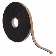 Foam Strip, Water-Resistant Closed Cell, 3/4 In W, 25 Ft L, 1/2 In Thick,