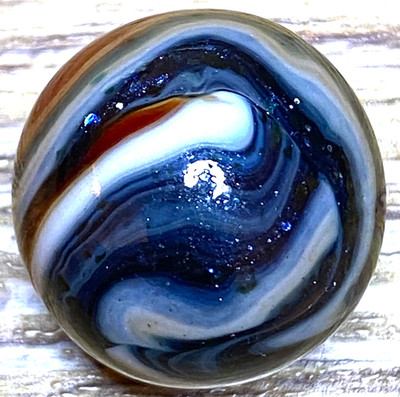 DAS/JABO THE MOST BLUEST AVENTURINE IVE EVER SEEN SHOOTER SIZE .74'' BOX03/186