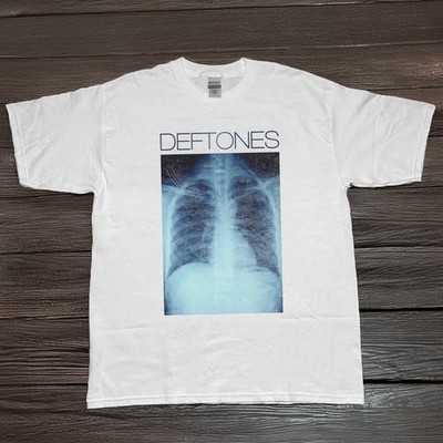 Deftones X-Ray 2012 Tour Cotton White Full Size T Shirt White Cotton T-shirt