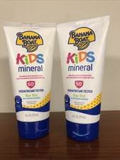 2pk Banana Boat Kids Mineral SPF 50 Sunscreen Lotion, 6 oz, Exp 7/27 