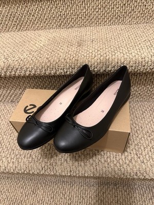 NIB ECCO TOUCH  BALLERINA 2.0 FLAT | ARTICLE 271713 01001 Black size 38 US7-7.5
