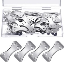 Tondiamo 50 Pieces Elastic Bandage Clips Only Bandages Wrap Clips Metal Aluminum