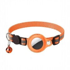 Reflective Pet Collar with AirTag Holder  Bell   Adjustable Anti-Lost Design fo