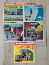 Vintage View-master Slide Reel Lot of 5 Packs 1970's Scenic USA