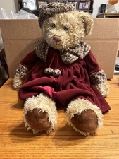 Vintage JC Penney Holiday Collection Golden Bear Plush Animal 24" Christmas
