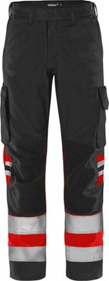FRISTADS 134271-396 High Vis Green Hose Kl.1 2668 GPLU  Gr.D112 Warnschutz-Rot/S