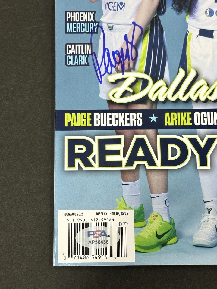 Paige Bueckers Signed Slam 2025 Magazine Dallas Wings Autographed Auto PSA COA - Image 2 of 2