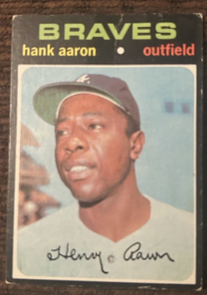 Topps 1971 Topps Hank Aaron #400 Atlanta Braves