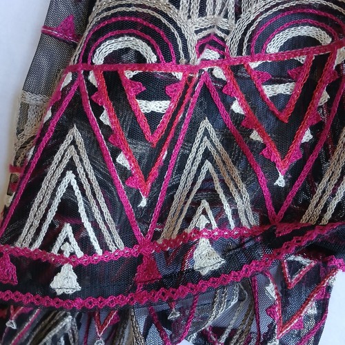 Catherines Kimono 3x Semi Sheer Embroidered Open Floral Boho New - Picture 12 of 13