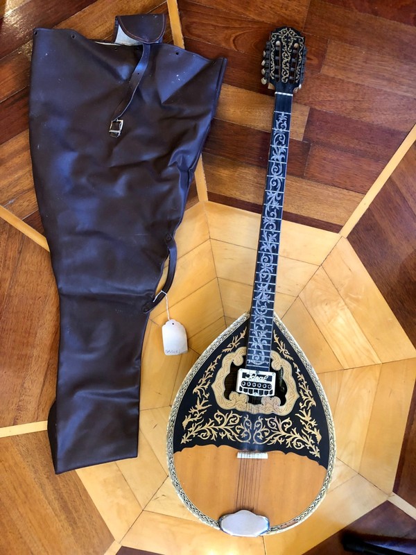 Gorgeous Greek Professional 8 STRING Bouzouki 1960-1970 w/ Ideal pickup, Gig Bag