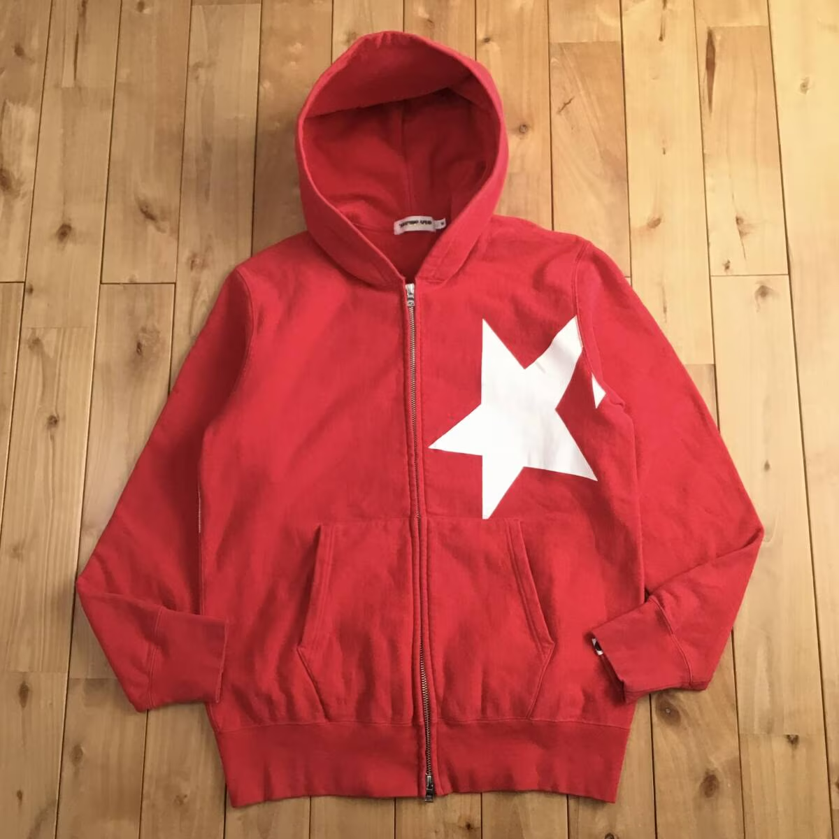 GIANT BAPE STA Zip Hoodie a bathing ape star NIGO Red Size M | eBay