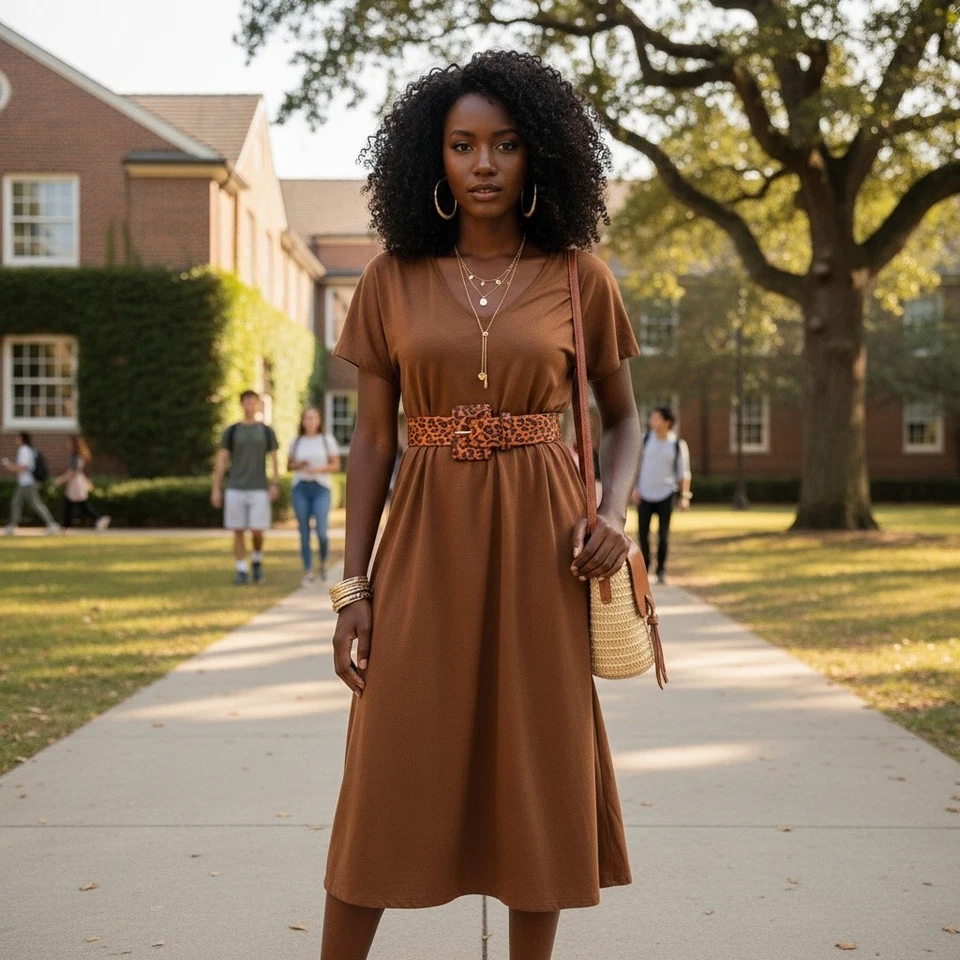 Cinturón Mujer Naranja Imitación Cuero Negro Guepardo Animal Estampado Leopardo Hebilla Talla M Foto 4 de 4
