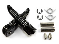 FußRasten Paar Vorne Schwarz FüR Kawasaki ER 6 ER 6 Z1000 800 Z 750 ZX-6 ZX9 10