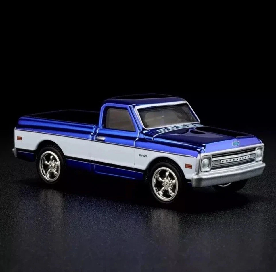 Camión Chevrolet C-10 1969 RLC Hot Wheels Collectors azul perla nuevo Foto 3 de 4