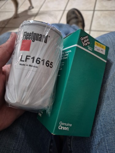Filtro de aceite generador autocaravana Onan Cummins 122-0836 genuino - Imagen 3 de 4