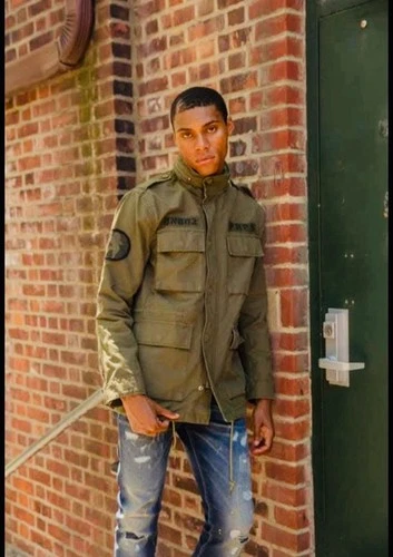 Rare PRPS Military M65 Field Jacket Olive Green Size M - Distressed Cotton Army image 15