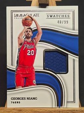 Georges Niang 2022-23 Panini Immaculate Collection Swatches Patch /99 76ers