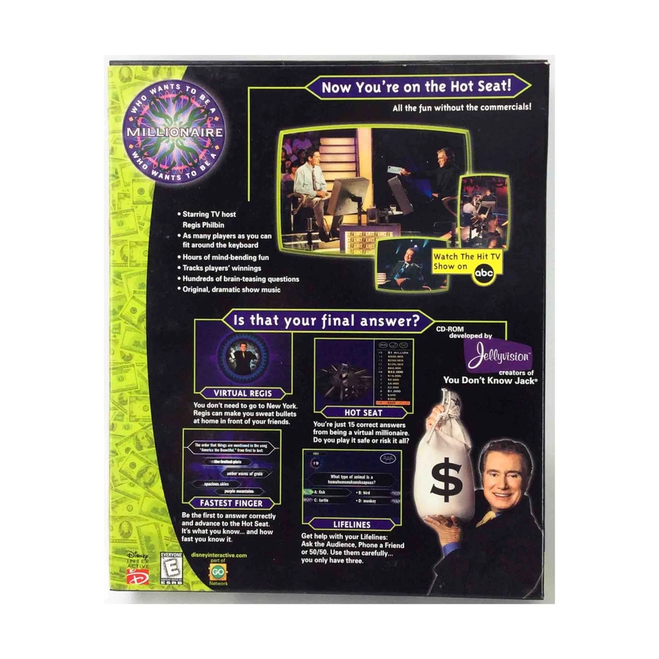 Disney Computer Game Who Wants to Be a Millionaire EX - Image 2 of 2
