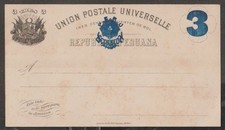 JN Peru 1884 #16 blue on beige postcard MINT