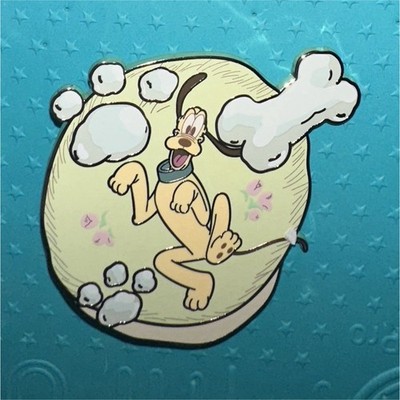 Disney Pink A La Mode Pluto Head In The Clouds Mystery Pin  