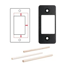 Deadbolt Restorer Strike Plates Narrow Side and Large Hole, Fix Dead Bolt Misali