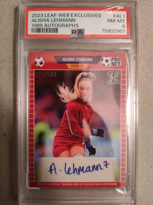 Alisha Lehmann - 2023 Leaf Web Exclusives - Autograph/signed - PSA 8
