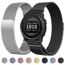 For Garmin Fenix 9 8 7 7X 6 6X Pro 3HR 5 5X Quick Fit Watch Band Magnetic Strap