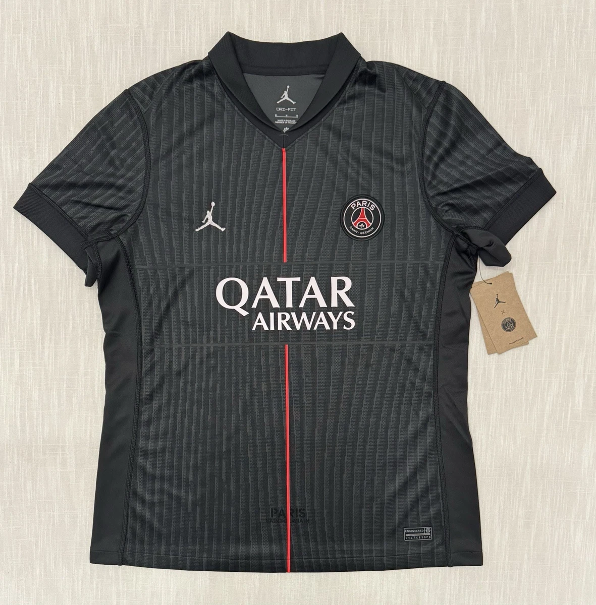 Paris Saint-Germain Black International Club Soccer Fan Jerseys