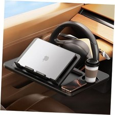 Car Steering Wheel Tray Table, Height Adjustable Car Laptop Mount Stand