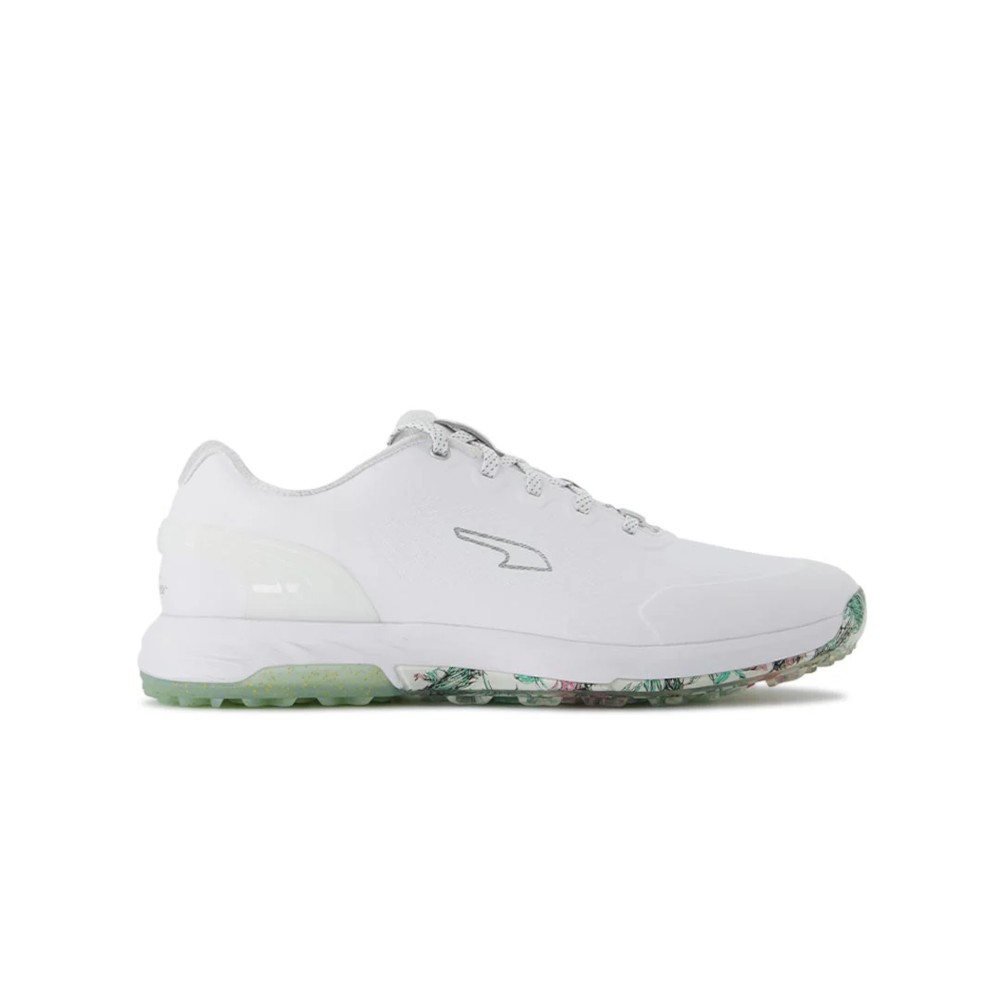 NEW Mens Puma x PTC Alphacat Nitro Golf Shoes White/Aqua Green/Shocking