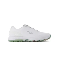 NEW Mens Puma x PTC Alphacat Nitro Golf Shoes White/Aqua Green/Shocking