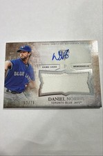 2015 Topps Triple Threads - Unity Autographed Jumbo Relics Daniel Norris 52/75