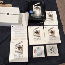 Final Cut Pro 3 for Mac/Apple User Manuals Original Not Complete See Photos