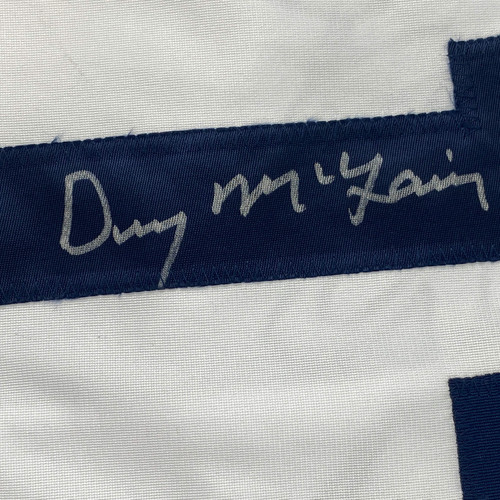 Autographed/Signed DENNY MCLAIN 31-6 1968 Detroit White Baseball Jersey JSA COA - Picture 3 of 4