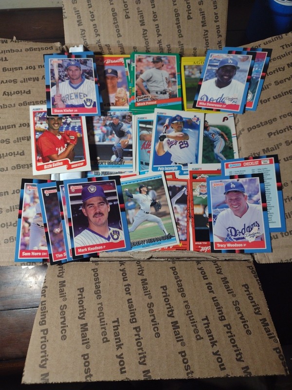 JunkWax Flat Rate Box of Baseball cards - Donruss & Fleer 