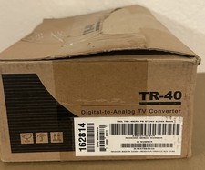TR 40 TR-40CRA Digital-to-Analog TV Converter Box, Black, New