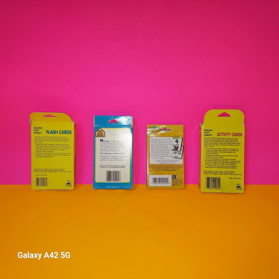 Лот из 4 колод флэш-карт. Золотистый, школьная зона и каппа  - Изображение 3 из 4