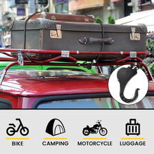 Bungee Cords with Hooks 48 inch Adjustable, 4-Piece, Heavy Duty for Outdoor C...