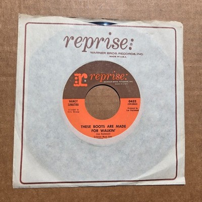 NANCY SINATRA These Boots Are Made For Walkin POP 45 7'' Record Vinyl
