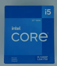 Intel Core i5-12400F 12th Gen Desktop Processor LGA1700 6-Core 2.5GHz New Sealed